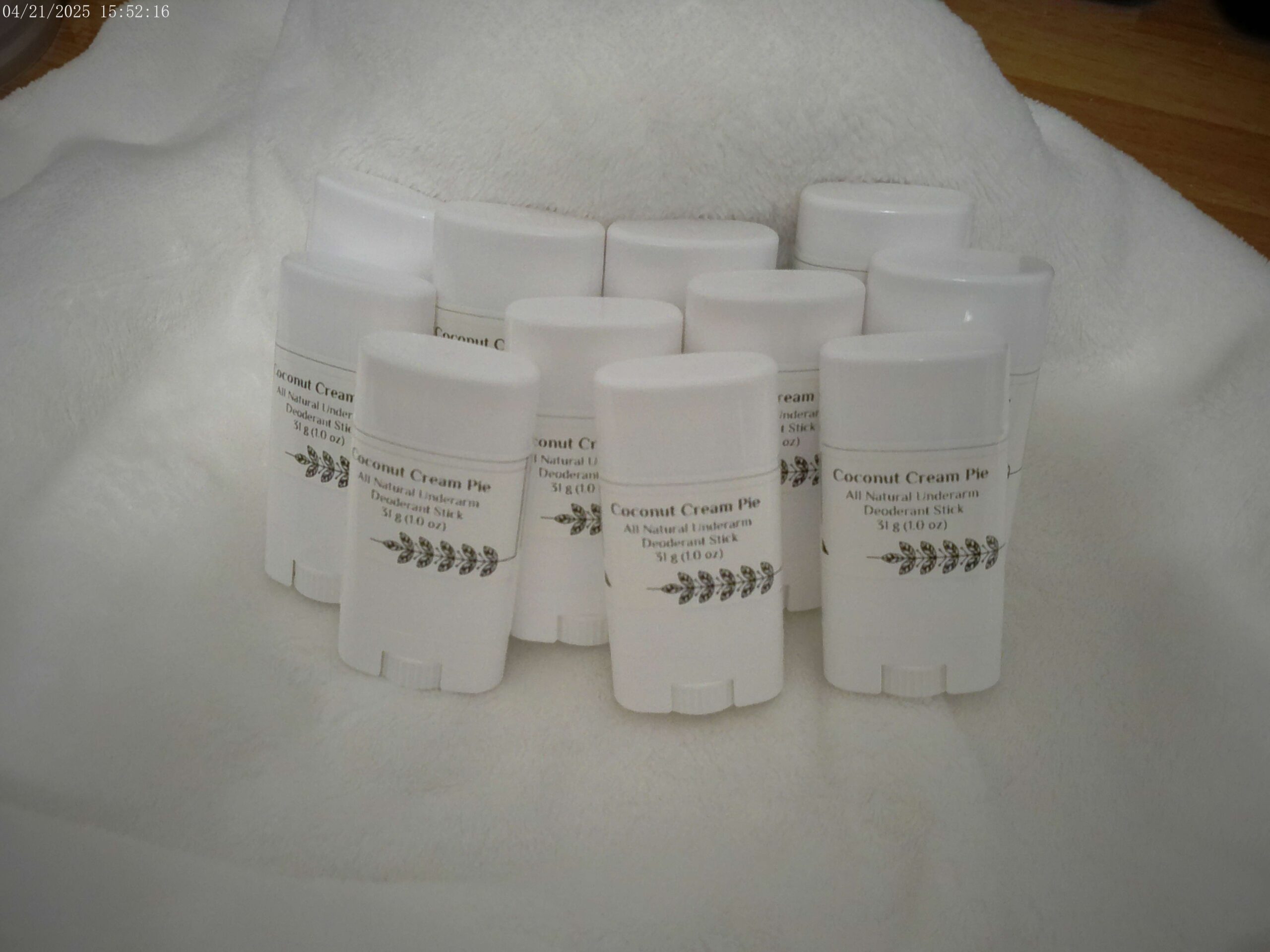 Coconut Cream Pie Deodorant Stick "Travel Size"