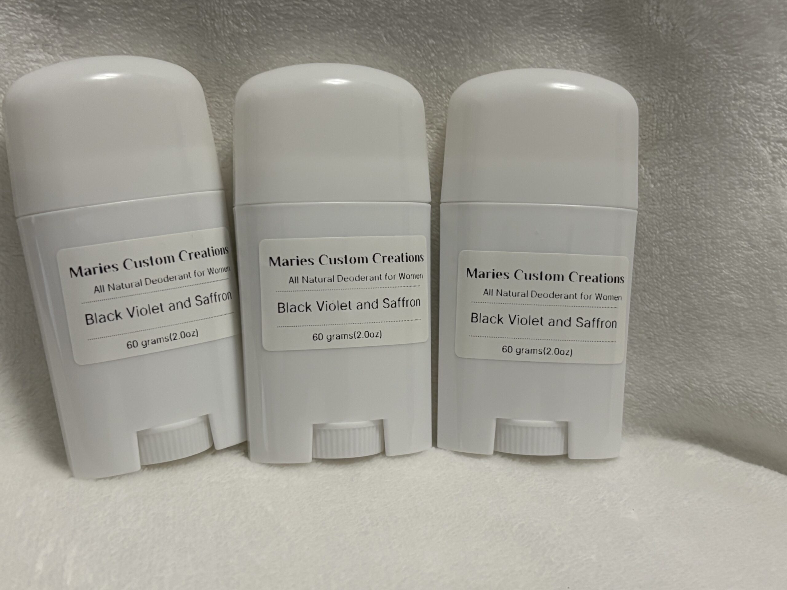 Black Violet & Saffron Deodorant Stick for Women "Full Size"