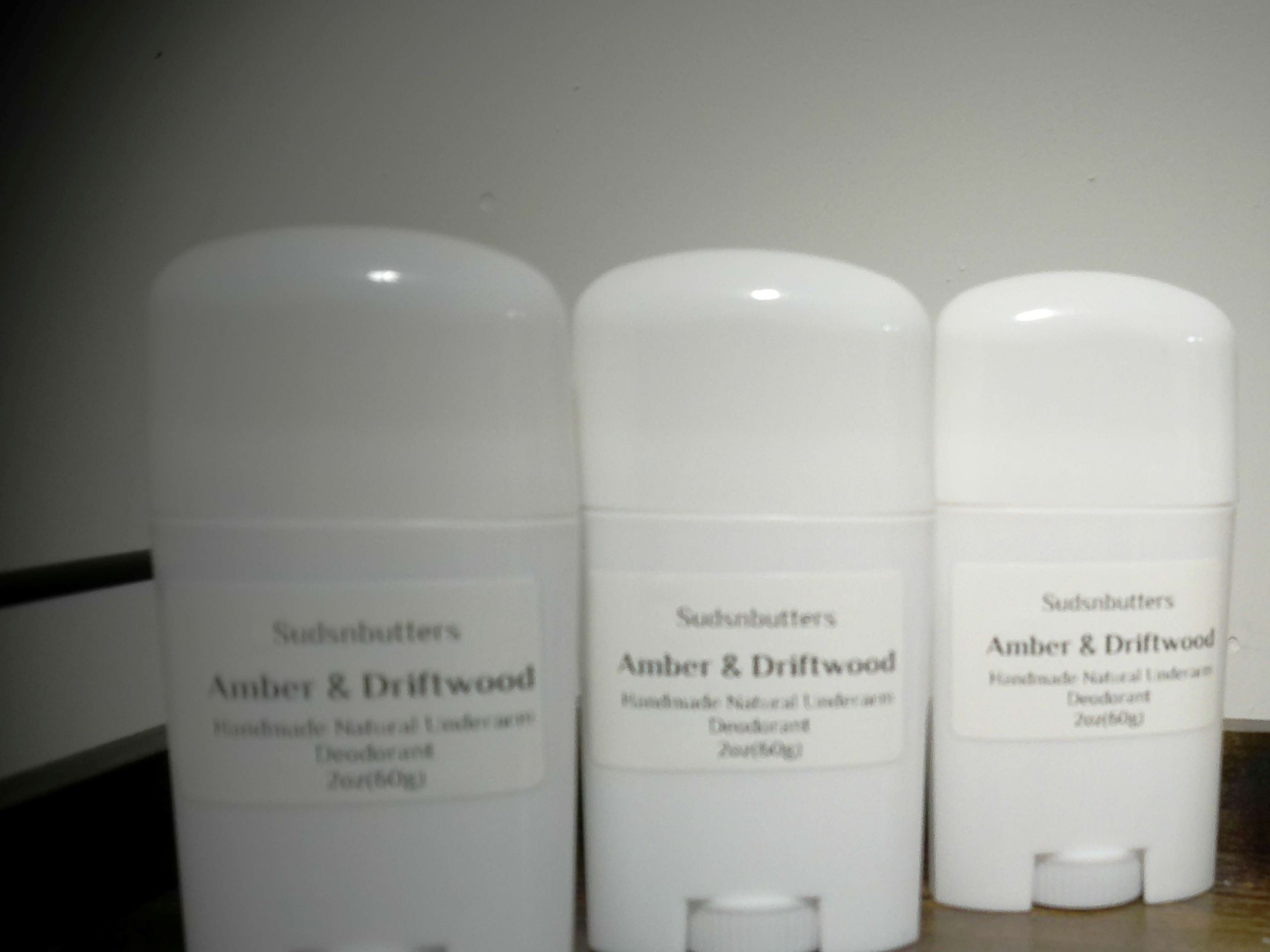 Amber and Driftwood Underarm Deodorant "Full Size"