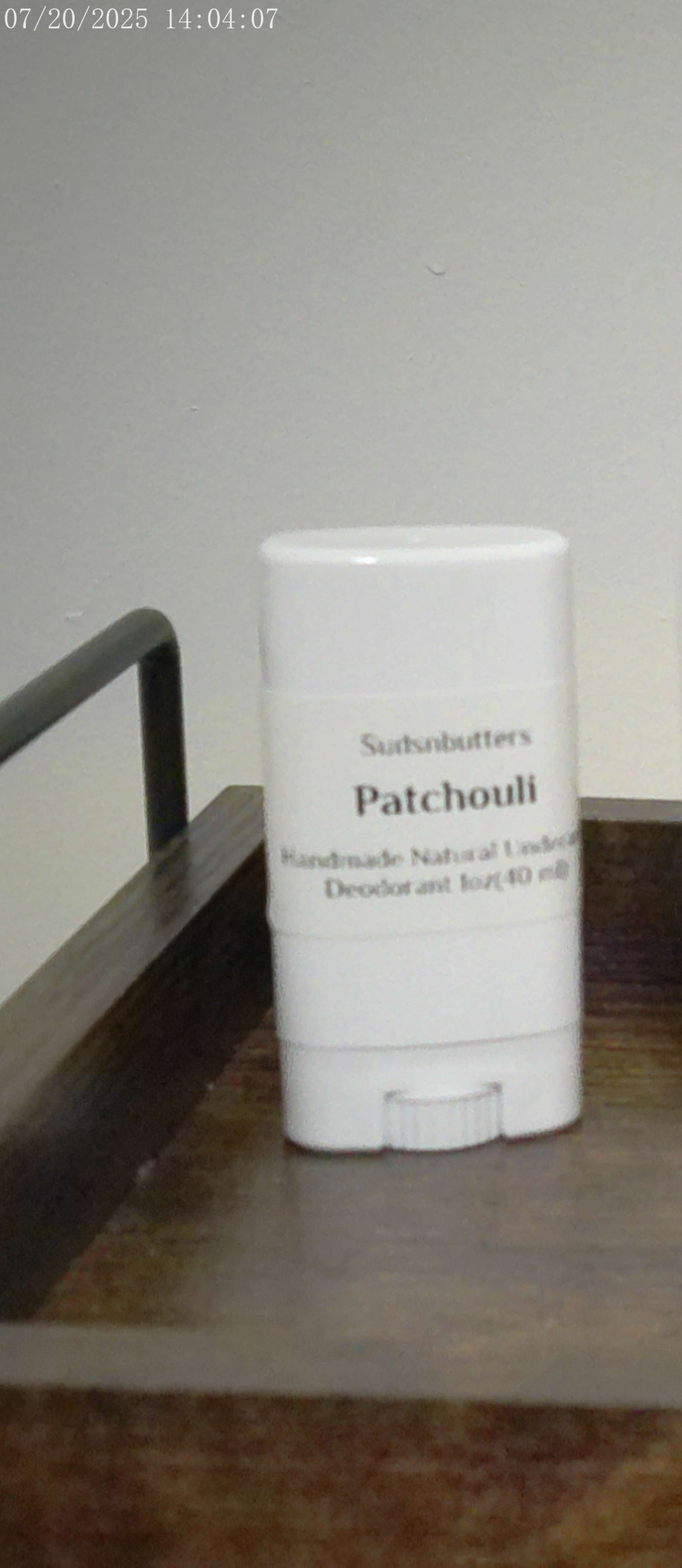 Patchouli Natural Underarm Deodorant "Travel Size"